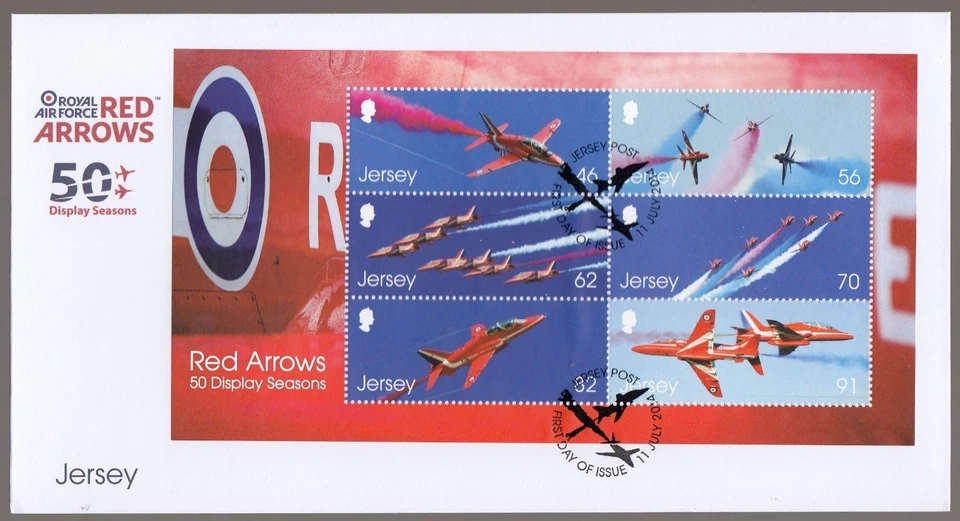 Jersey 2014 FDC MS Red Arrows 50 Seasons - Image 1 of 1