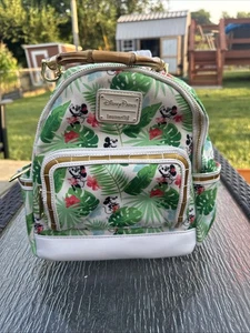 Disney Parks Loungefly Tropical Mickey & Minnie Rucksack - Top Zustand - Bild 1 von 14