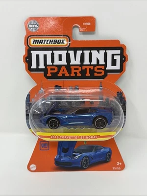 Piezas móviles Matchbox #35/50 2016 Corvette Stingray Laguna azul nuevo serie 2022 Foto 1 de 2