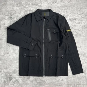 Sobrecamisa Terrace Cult Pietro Chaqueta Carga Negra Talla Pequeña S Nueva Con Etiquetas - Imagen 1 de 9