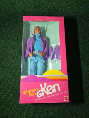 Barbie Western Fun Ken Doll Mattel #9934 1989 vintage nueva en caja original Foto 1 de 4
