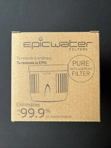 Epicwater Pure Replacement Filter Removed 99.9% Of Contaminants Flouride - Picture 1 of 5