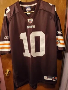 Cleveland Browns Brady Quinn Jersey #10 Reebok NFL Size XL NFL Equipment Nice - Picture 1 of 11