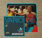 Alter Aufkleber | Sticker DONIC VARIO Tischtennis Jörgen Persson EU Champion '86