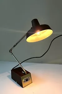 Vintage TENSOR MCM Articulating Portable Desk Lamp Gold Brown Model 6500 - Picture 1 of 11