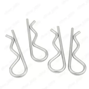 304 Stainless Steel Hairpins Cotter Pins R-clips M1 M1.2 M1.5 M2 M3 M3.5 M4 M5 - Picture 1 of 5