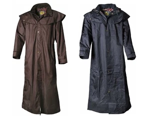 Scippis Stockman Coat Regenmantel Reitmantel Mantel wasserdicht schwarz braun - Bild 1 von 8