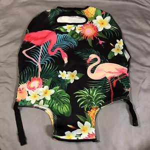 Luggage Protective Cover 18-20 In Elastic Suitcase Travel Case Flamingo - Picture 1 of 7