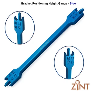 Medidor de altura dental anodizado azul 3,5 a 5,0 mm soporte colocación posicionamiento 0,22 - Imagen 1 de 3