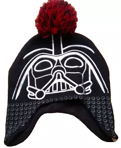 Lego Star Wars Darth Vader cappello invernale berretto bambini nero rosso argento OSFM paraorecchie - Foto 1 di 7