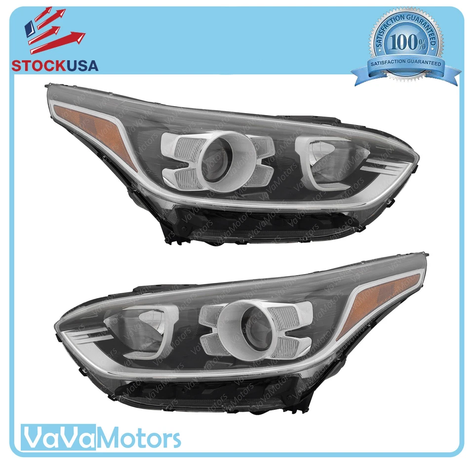Conjunto de faros para sedán Kia Forte 2019 2020 2021 con LED DRL izquierda derecha 2 piezas Foto 1 de 4