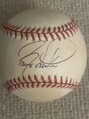 BARRY LARKIN MVP HOF SIGNED GAME BASEBALL CINCINNATI REDS AUTOGRAPH MLB JSA COA - Image 1 of 3