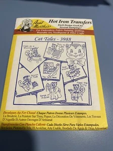 Tante Marthas 3988 - Cat Tales Stickmuster Transfermuster - Bild 1 von 2