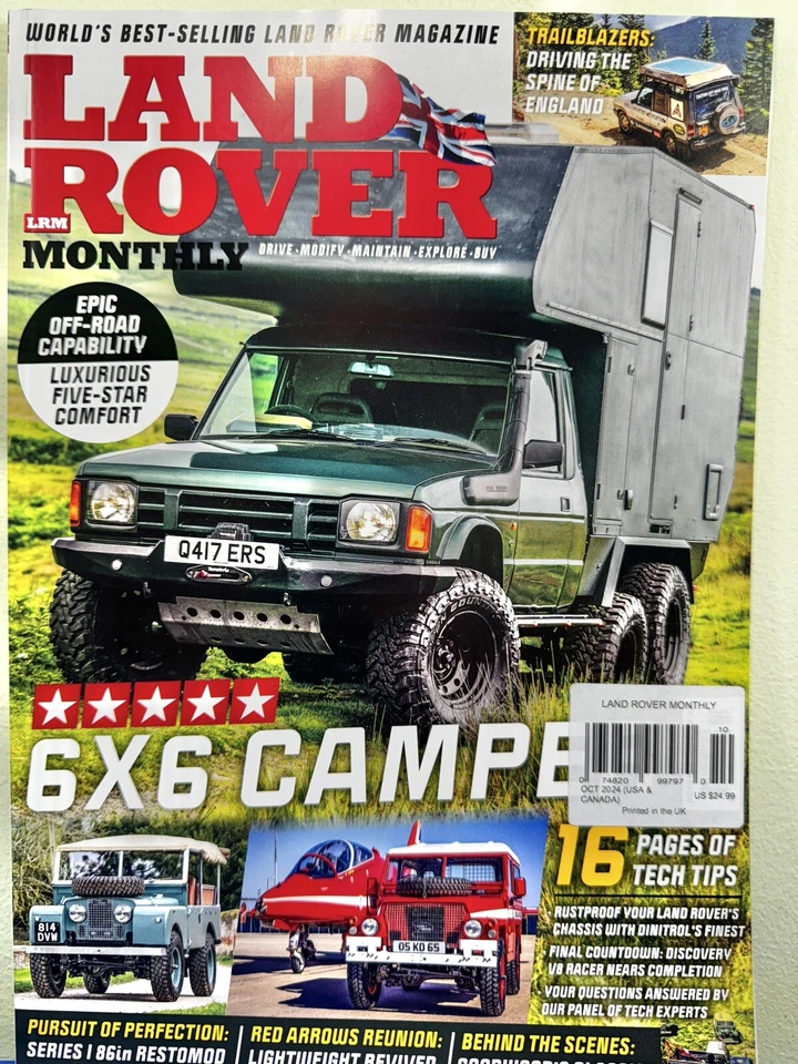 LAND ROVER MONTHLY MAGAZINE October 2024 6 x 6 Camper - Image 1 of 1