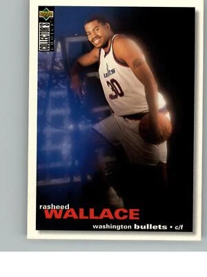 1995 Collector's Choice Rasheed Wallace 239    Washington Bullets - Image 1 of 2