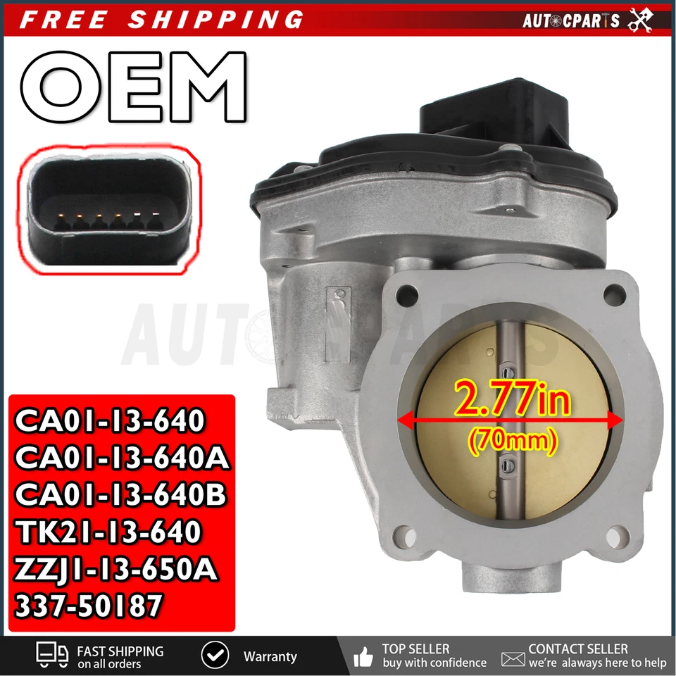 Corpo do acelerador para Mazda CX-9 e Mazda 6 3.7L V6 TK21-13-640 2007-2015 CA01-13-640 - Imagem 1 de 4
