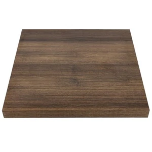 Bolero Pre-drilled Square Table Top Rustic Oak 700mm - Picture 1 of 2