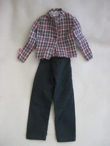 MATTEL – BARBIE – SKIPPER – VINTAGE 1970’s FLANNEL SHIRT & PANTS - Picture 1 of 8