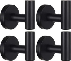 Towel Hooks Bathroom Coat Hook Robe Hook Stainless Steel Heavy Duty Door Hanger - Picture 1 of 7