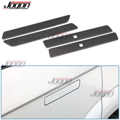 Panel de moldura de manija de puerta exterior de carbono mate para Hyundai Ioniq 5 XRT 5 N 22-2025 Foto 1 de 4