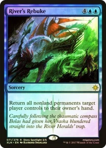 MTG River's Rebuke FOIL NM Ixalan XLN English Magic Gathering card - Picture 1 of 3