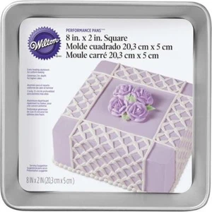 WILTON 8" X 2" (20.3 X 5CM) SQUARE PAN BAKING TIN - Picture 1 of 1