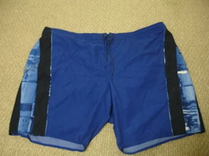 Neu Roundtree & York Herren Badehose Shorts blau 2XB große Größe $ 58 - Bild 1 von 10