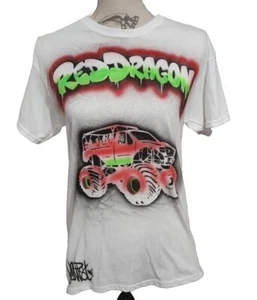 Monster Truck Airbrushed Kids T shirt 1 - 2 Years - Picture 1 of 4