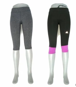 2 Pairs Skinny Running Yoga Tights Adidas & Zella Sz M Crop Pants - Picture 1 of 11