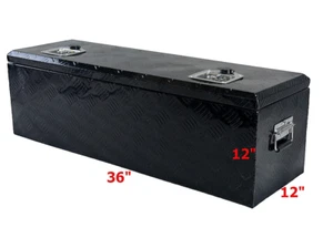 36" Aluminum Truck Tool Box Pickup Trailer Bed Storage Underbody Toolbox w/Lock - Picture 1 of 13