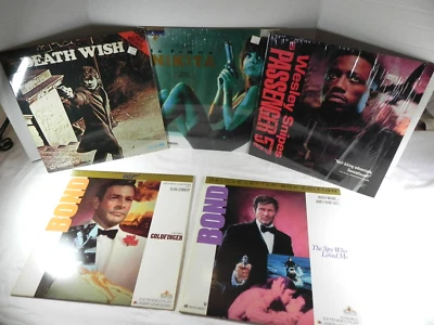 Lot 5 Laserdiscs: Action La Femme Nikita, Death Wish,007 and More!  - Image 1 of 4