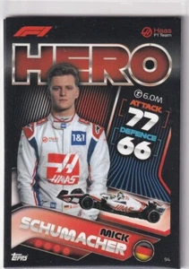 Topps F1 Turbo Attax 2022 Formel 1 Karte Nr. 94 Mick Schumacher (Haas) – F1 Hero - Picture 1 of 2