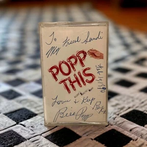 BILL POPP & THE TAPES - Popp ThIs -Signed- Cassette 1989 - Tested - Rock - Imagen 1 de 7