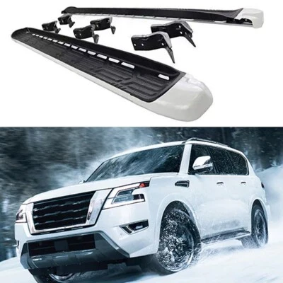 2Pcs Running Boards Side Step fit for Nissan Patrol Armada Y62 2017- 2024 - Image 1 of 4