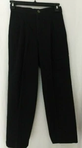 Pantalones de vestir formales negros Dockers para niños talla 10 regular (24x24) 100 % algodón - Imagen 1 de 5