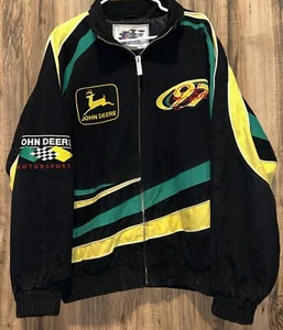 Abrigo de colección John Deere NASCAR Chad Little #97, grande para hombre, equipo de pista - Imagen 1 de 9
