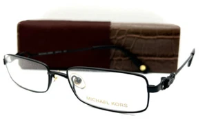 New Michael Kors Eyeglasses Titanium M 718 001 Black 51-16-130 With Case - Picture 1 of 9