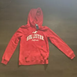 Hollister Men Red Hoodie Size XS - Picture 1 of 9