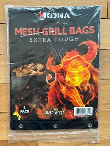 Kona Mesh Grill Bags NonStick BBQ Grilling Bags for Veggies Small Food - Picture 1 of 3