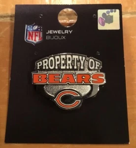 Property Of Chicago Bears Enamel pin Football NFL - Picture 1 of 1