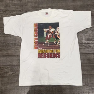 Vintage Heath Shuler Washington Redskins T-Shirt Size XL NFL USA - Picture 1 of 12