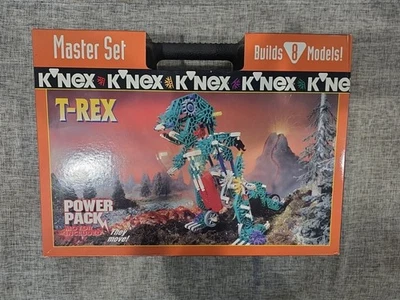 Vintage 1996 K'NEX T-Rex Master Set with Power Pack Motor in Case New Sealed - Image 1 of 4