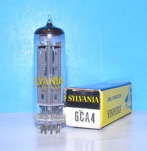 6CA4 NOS Sylvania amplifier vintage electron radio audio vacuum tube tested EZ81 - Picture 1 of 3