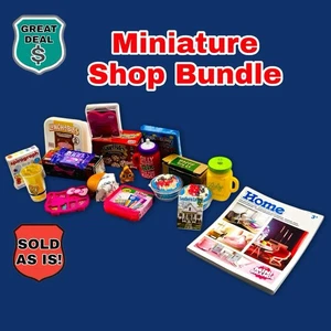 Konvolut 18 Miniatur Lebensmittel & Alltagsgegenstände. Mix aus ZURU und anderen Marken. - Bild 1 von 8