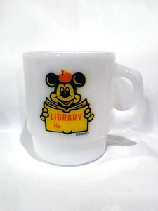 Fire King Penco Beams Mickey Mouse Stacking Mug Disney With Box Japan - Picture 1 of 11
