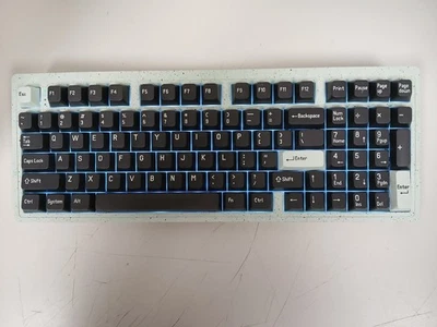 Melgeek Modern97 Fountain Green/Blue Speckled Compact Mechanical Keyboard - Image 1 of 4