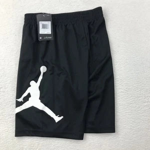 Air Jordan Shorts Boy's Medium Black Nike Basketball Jumpman Athletic NEW - Picture 1 of 10