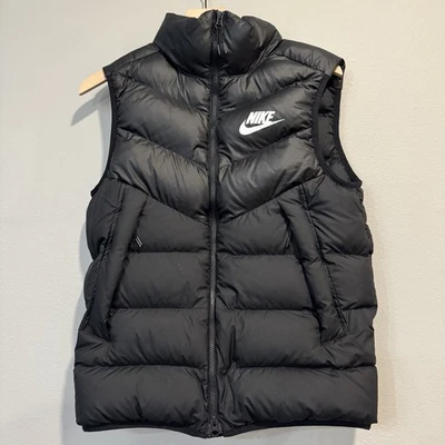 Nike Mens Windrunner Down Insulated Puffer Vest Full Zip Black Small - Image 1 of 4