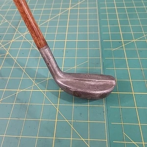 New Mills Ray Model Golf Putter Hickory Shaft Aluminum Mallet RH 33" Antique VTG - Picture 1 of 19