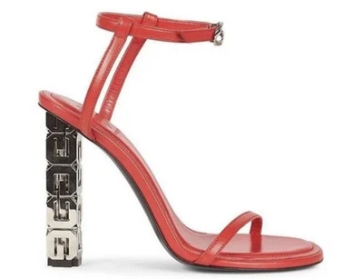 Tacones de cuero Givenchy G Cube, 37 (rojo) Foto 1 de 4